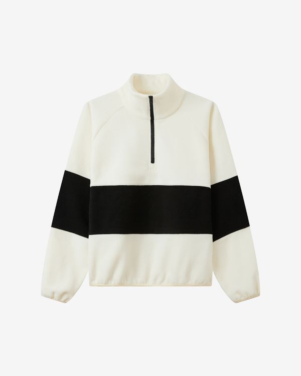 Толстовка Tracksuit Half-Half черно-молочная - фото 1