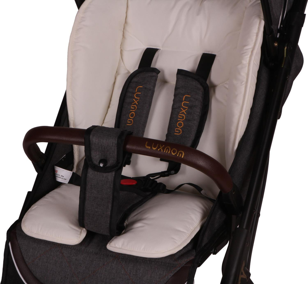 Прогулочная коляска luxmom 609 Чёрный текстиль