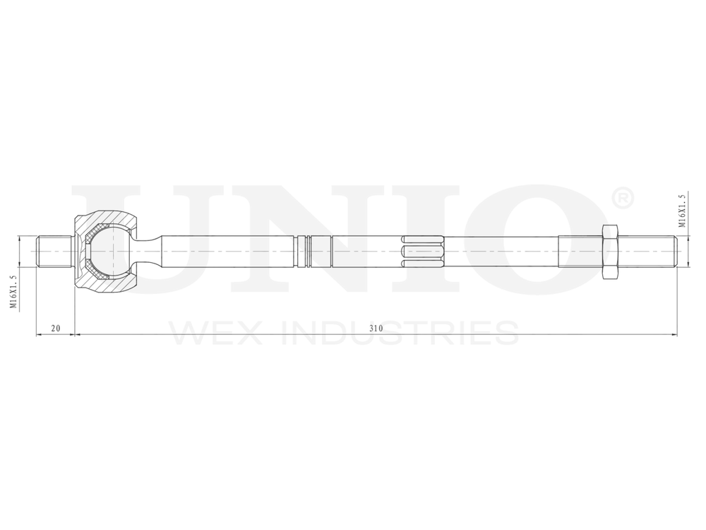 Тяга рулевая UNIO SSP-30023