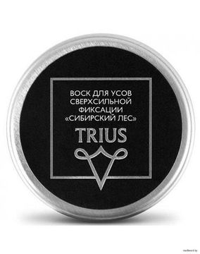 Воск для усов Trius сверхсильной фиксации с ароматом «Сибирский лес» 15ml