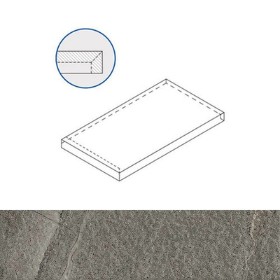 Угловая ступень CONTEMPORA X2 CARBON X2 SCAL. ANG.SX левая (620070000702)