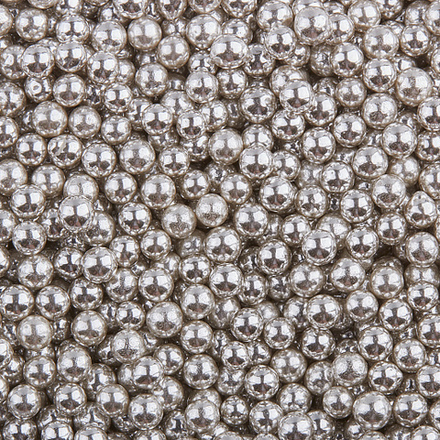 Посыпка "Шарики серебряные" d 5 мм, 30 г