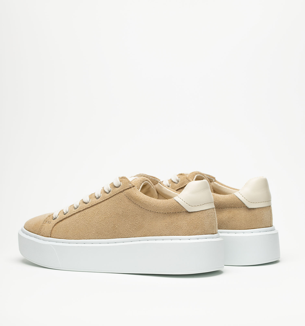 Кеды женские натуральная кожа, бежевые