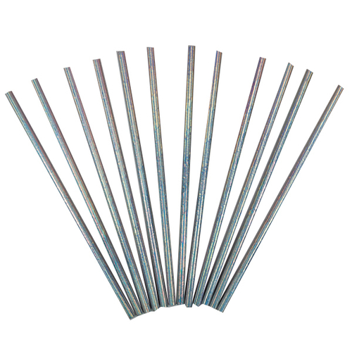 Трубочки бумажные радужные 12 шт