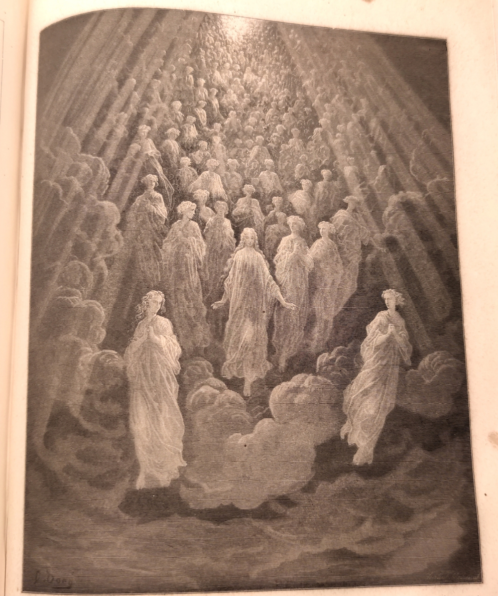 "Божественная комедия в 2-х книгах (т.1: Чистилище и Рай; т.2: Ад)". Данте Алигьери. 1879г.