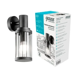 Светильник уличный настенный вниз под лампу Е27, 105*142*240мм IP54 Gauss Vega