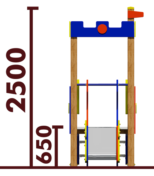 Игровой комплекс 070280.21 для детей 2-4 года для уличной площадки