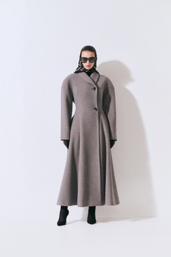 Пальто из шерсти с кашемиром