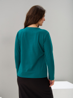 Лонгслив ЛНкл-081/изумруд