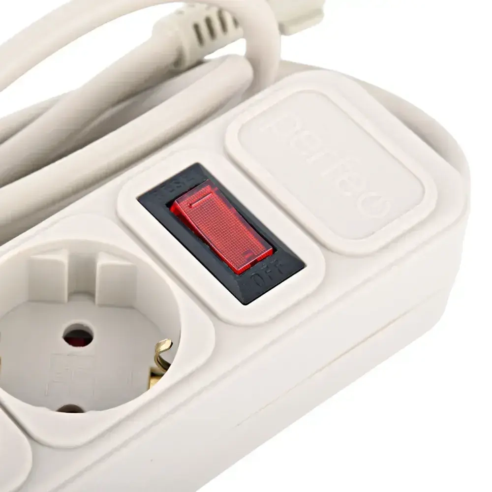 Удлинитель - сетевой фильтр REAL POWER 1,8м, 5р 16А, 3,5кВт