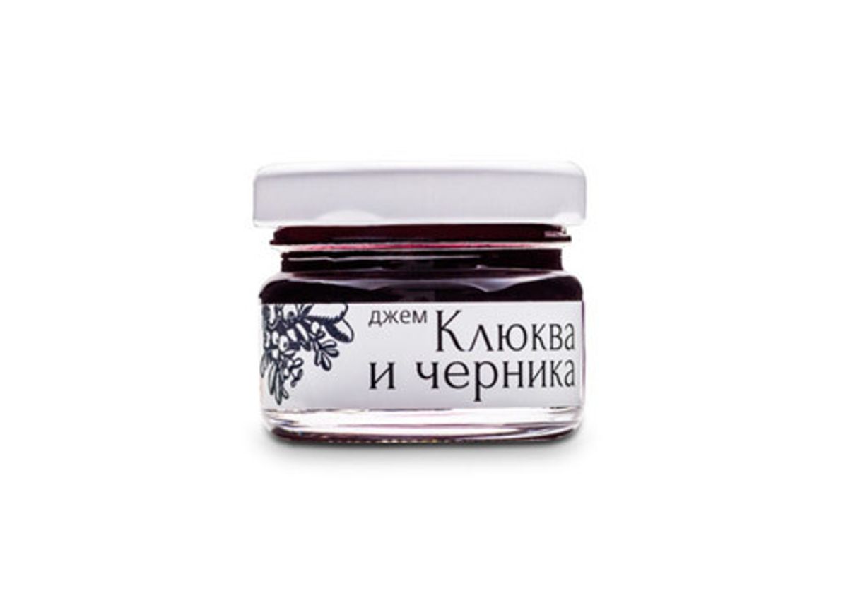 Джем "Русский лес" клюква и черника, 25г