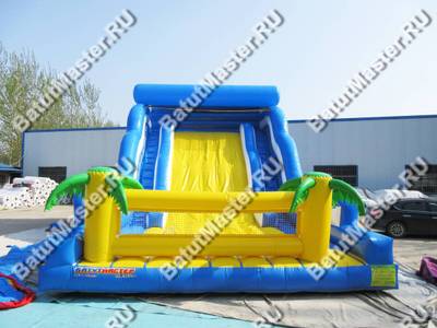 Большой надувной батут-горка "Волна - 2" 10*6*5 м
