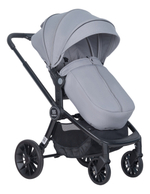 Коляска модульная 2в1 Baby shell (BBS-19 Light grey/Светло серый/черная рама)