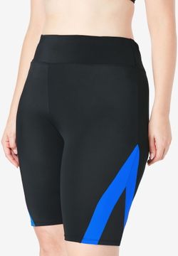 Шорты купальные 17235 черный с синим