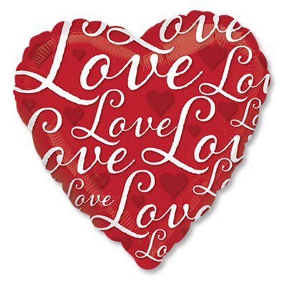 Г Сердце С РИС 18&quot; Love Сердце красное