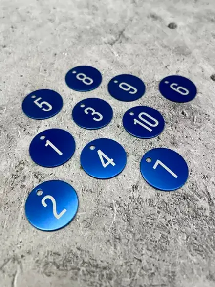 Номерки на ключи, металл