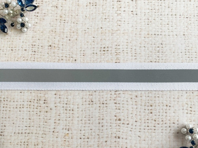 Лента-стропа светоотражающая, ш. 2 см, белый