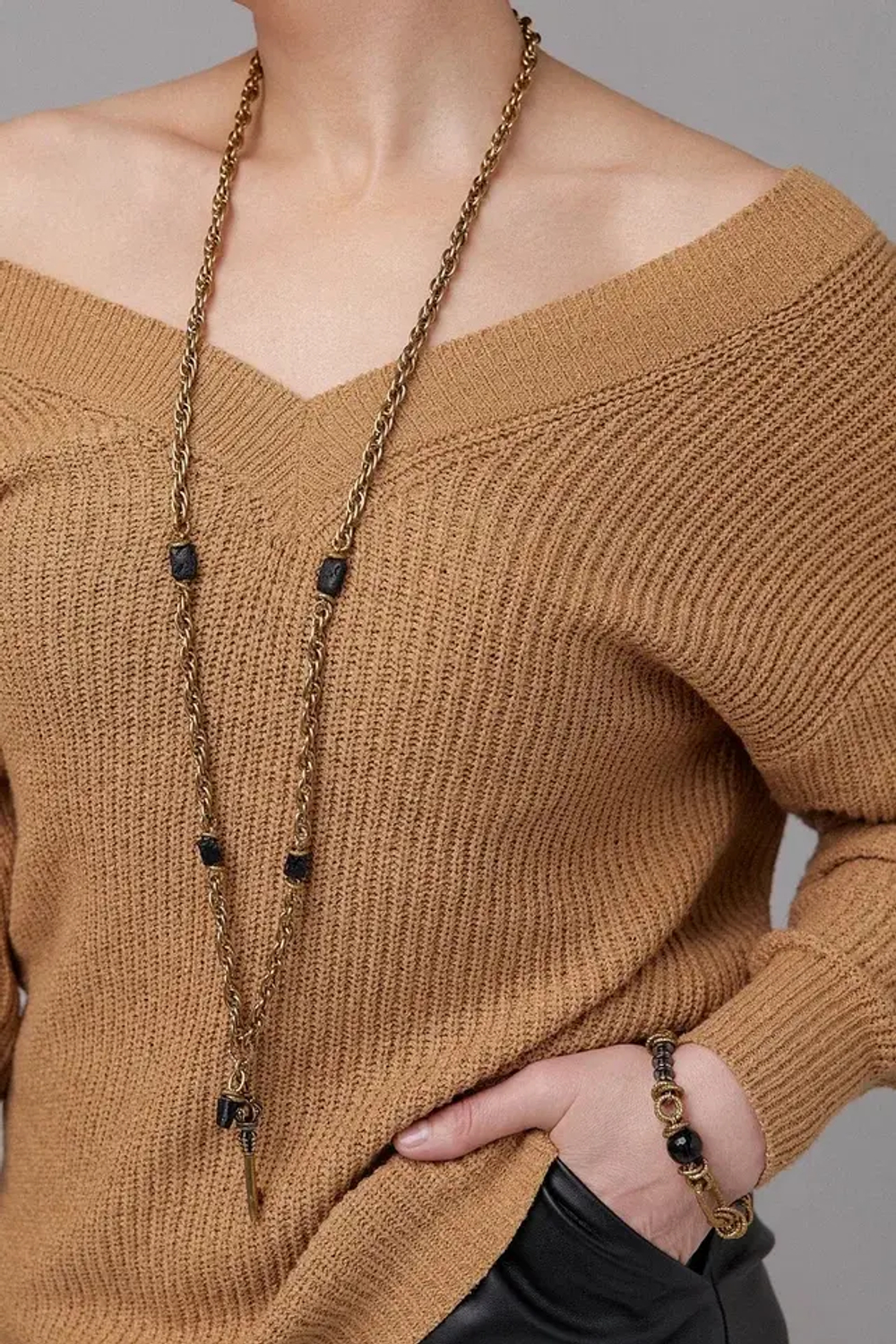 HMG 1314 Chain Витая цепь Колье mix арт.2500