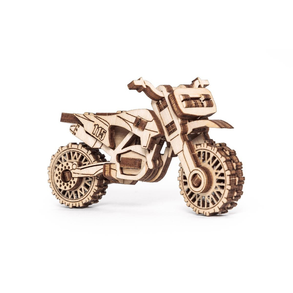 Набор машинок из 5 штук от Eco Wood Art - Деревянный 3D пазл, конструктор, сборная модель