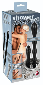 Набор для интимного душа Shower me Deluxe (Цвет: черный с серебристым)