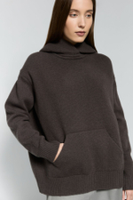 Худи  из объемной шерсти