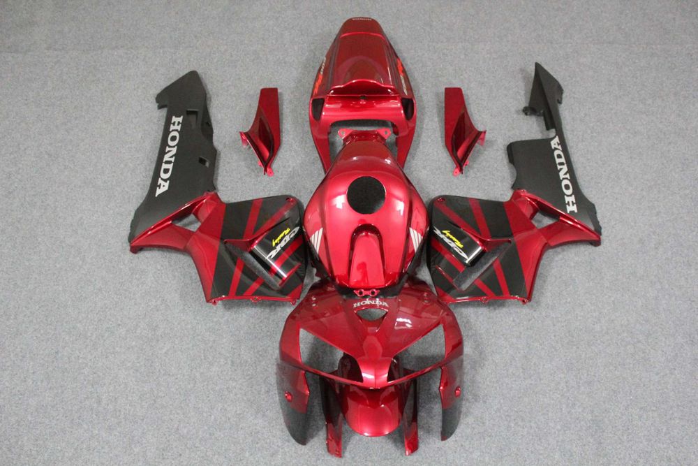 Комплект пластика для мотоцикла Honda CBR 600 RR 05-06 Бордово-Черный
