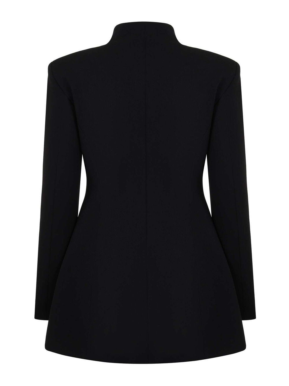 Жакет длинный с воротником стойкой