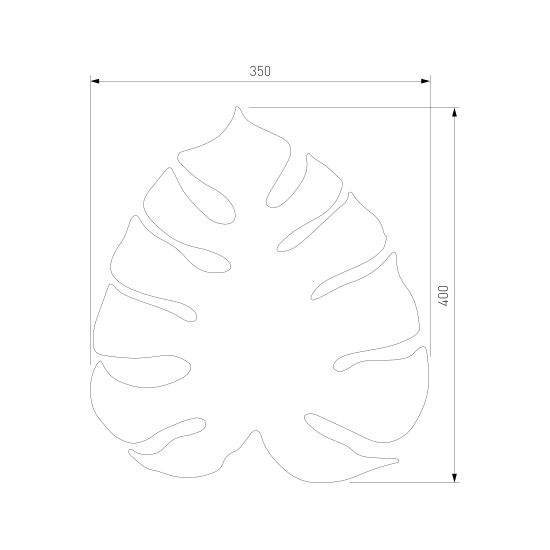 4668 / настенный светильник / Monstera