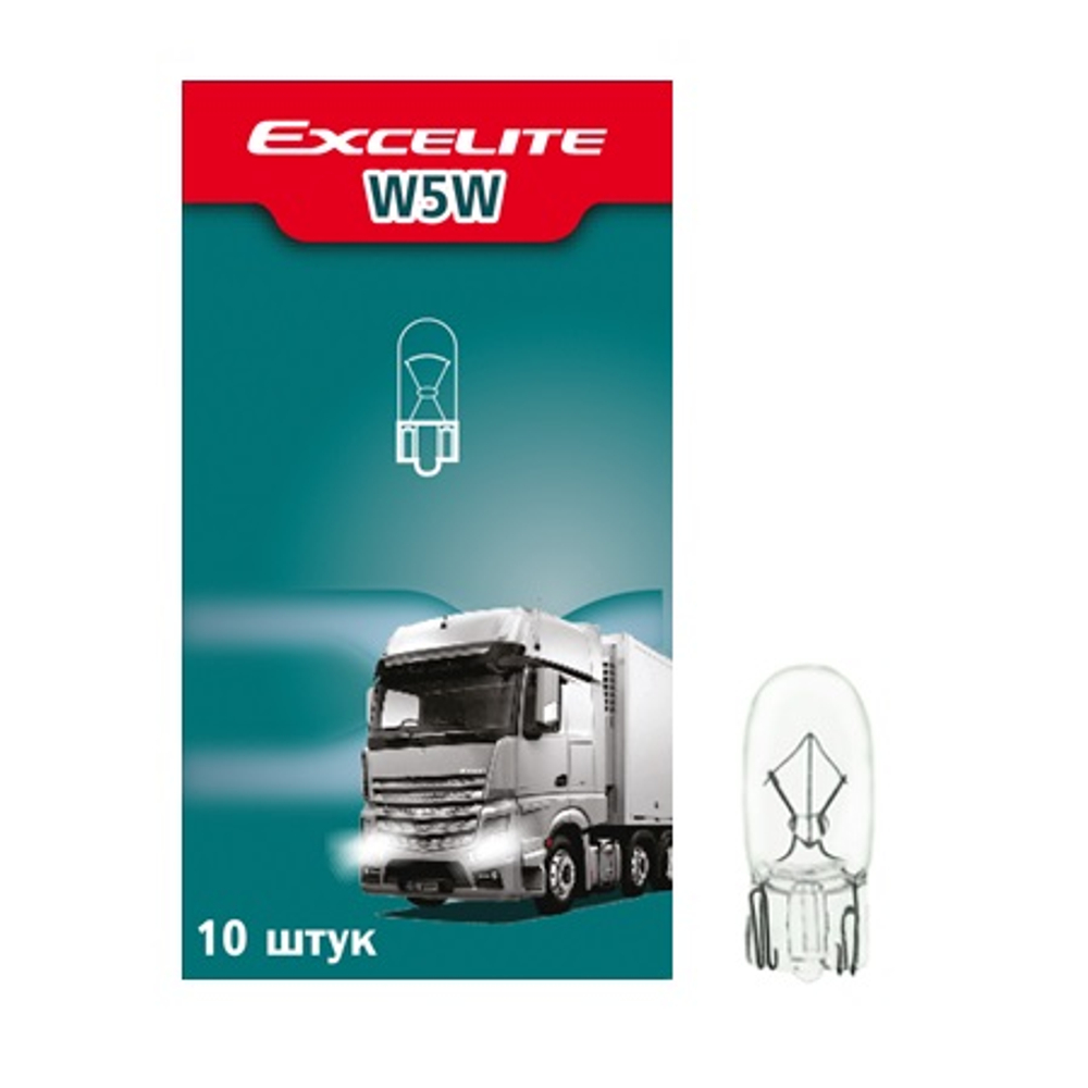 Лампа W5W 5W 24V W2,1x9,5d Excelite грузовой габарит