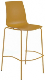Стул пластиковый барный Papatya X-Treme BSL Pro, темно-желтый