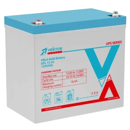 Аккумулятор VEKTOR ENERGY GPL 12-55