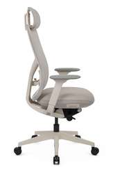 Кресло Antler EAN-001AW Белый пластик/Светло-бежевый