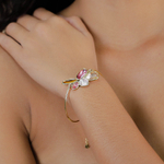 Браслет Franck Herval, Emy, с перламутром и кристаллами, FH26.1-13-73162 (розовый)