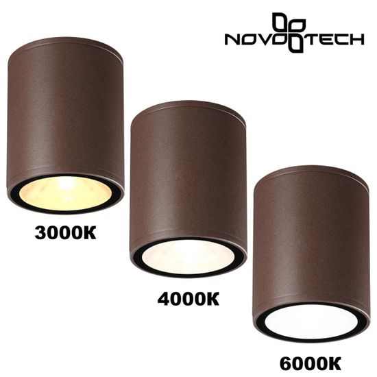 359536 STREET NT25 000 коричневый Светильник ландшафтный с переключ. цветовой температуры IP65 LED 10W 100-240V 3000К\4000К\6000К TUMBLER