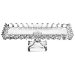 БЛЮДО СЕРВИРОВОЧНОЕ "CRYSTALITY" НА НОЖКЕ 28,5*15*9 СМ
