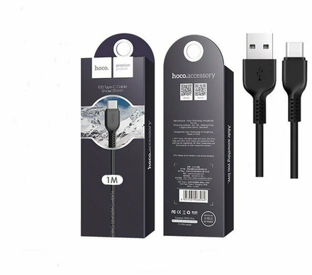 Кабель HOCO X20 Flash type-c charging cable,(L=1M)