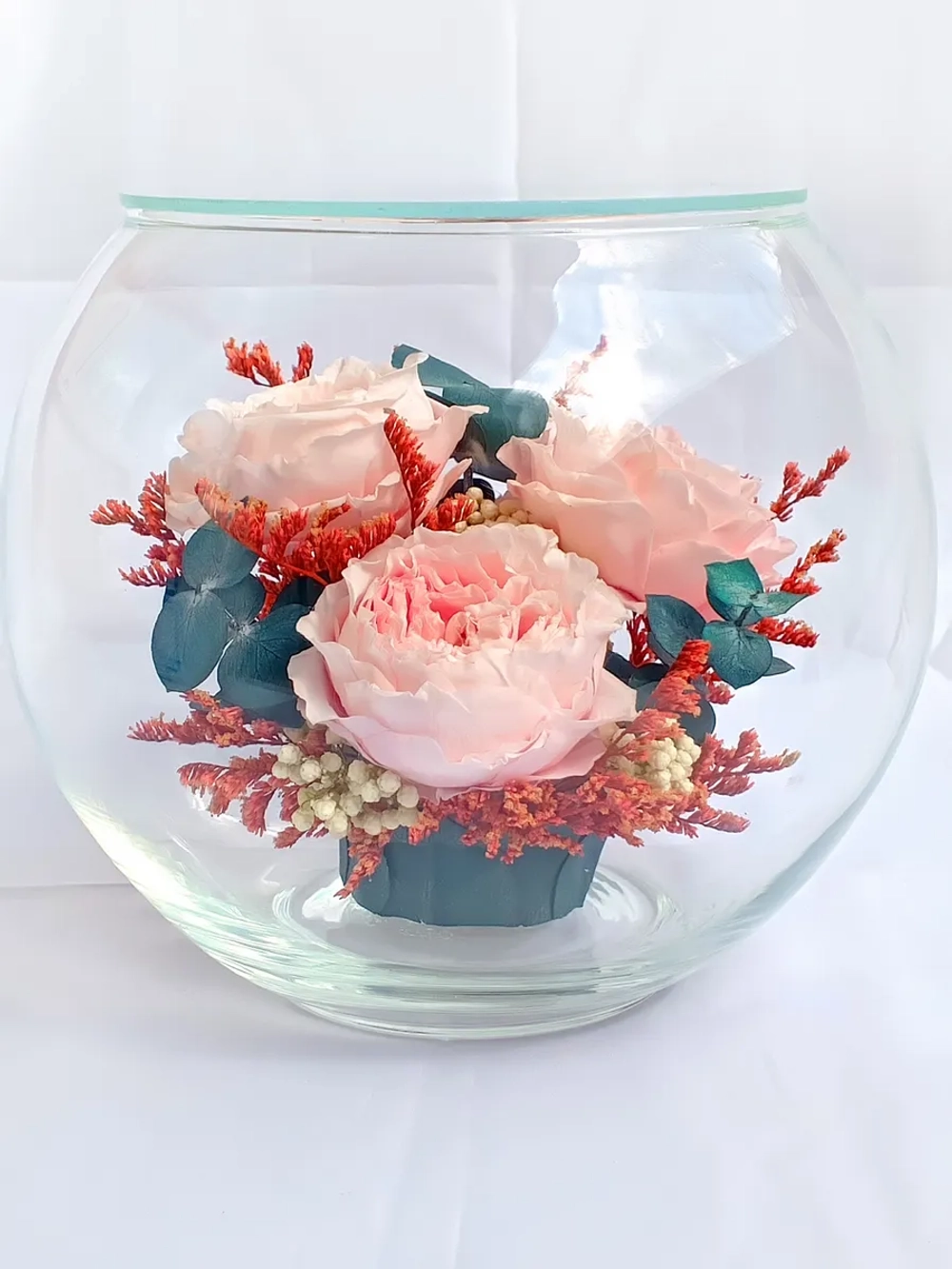 натуральные пионы в стекле, вакуум*