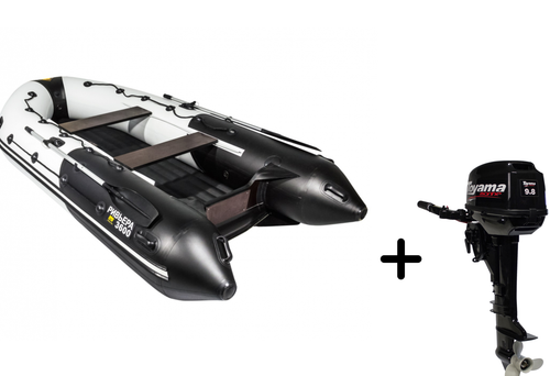 Ривьера 3600 НДНД Гидролыжа + Toyama T 9.8 BMS (комплект лодка + мотор)
