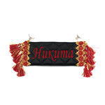 Карман Никита (черный с красной вышивкой, экокожа)