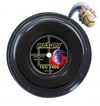 Теннисные струны Pro's Pro Tec 1000 (200 m) - черный