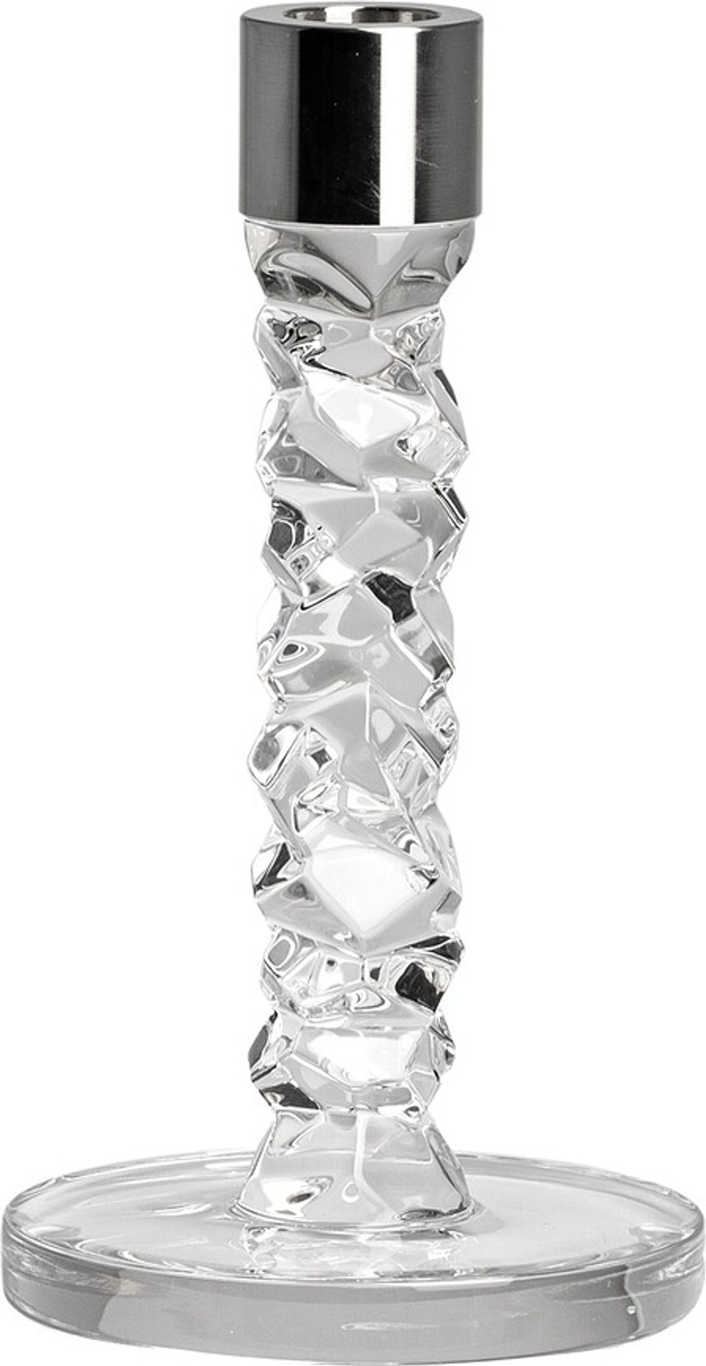Подсвечник orrefors carat, хрусталь, серебристый · арт. fabr 6590164