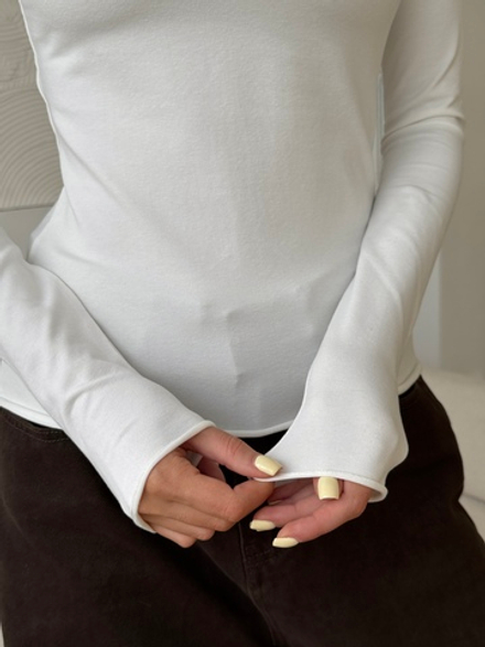 Лонгслив облегающий