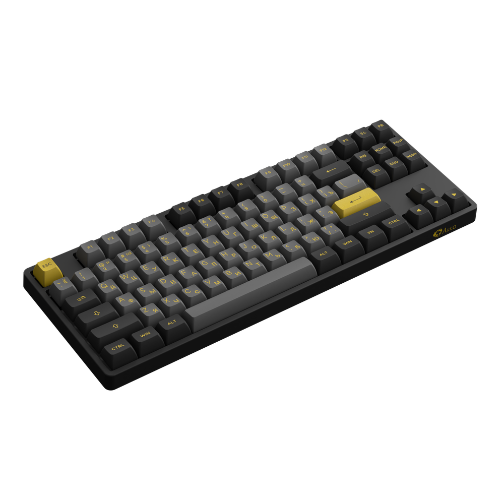 AKKO 5087B Plus Black&Gold 3 Modes RGB Hot Swap  V3 Cream Yellow Switch