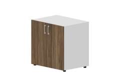 Шкаф 80х60х80см для документов/оргтехники (2 двери, 1 полка, ручки - алюминий)