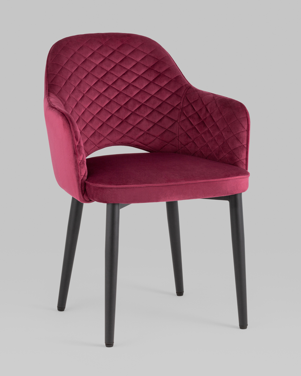 Стул Венера диамант велюр бордовый