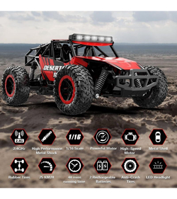 Радиоуправляемый внедорожник Volantex RC Desert King красный 4WD 2.4G 1/16 RTR