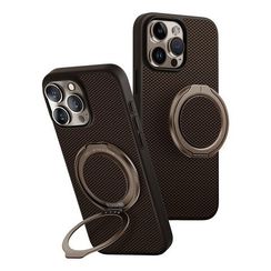 Чехол Uniq Keva Air Kevlar + GripFit Premium Mount MagSafe для iPhone 16 Pro Brown (IP6.3P(2024)-KAGPBBWN)