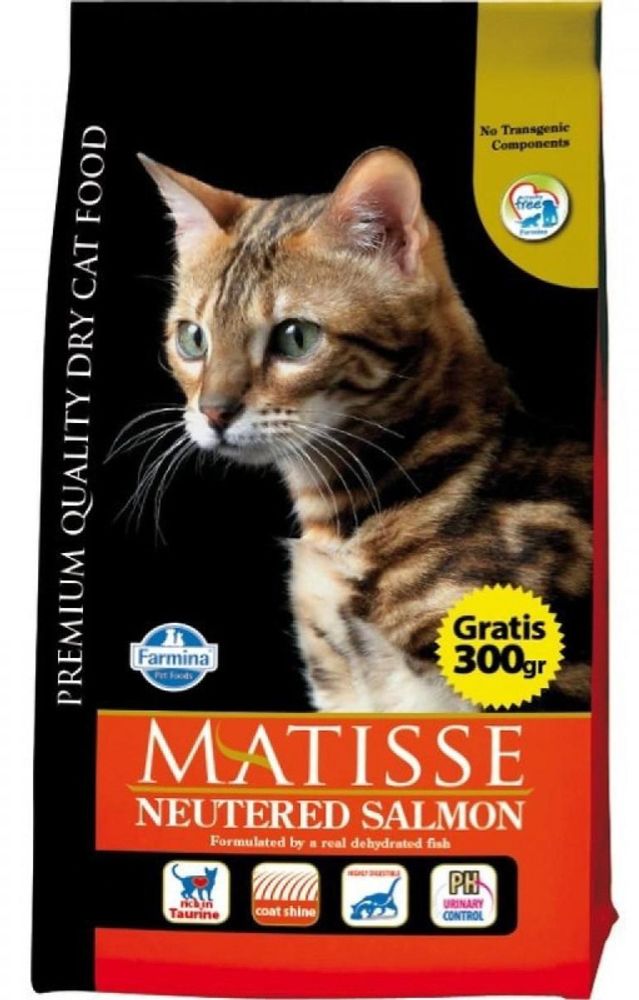 Farmina 1.5кг Matisse Neutered Сухой корм для стерилизованных кошек Лосось