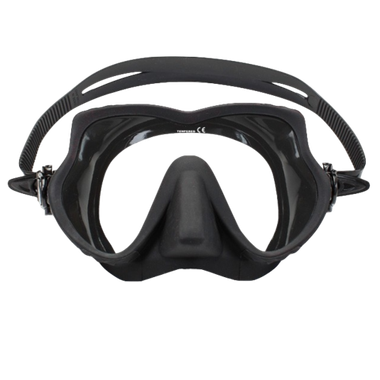 Маска Scorpena F безрамная черная в боксе *