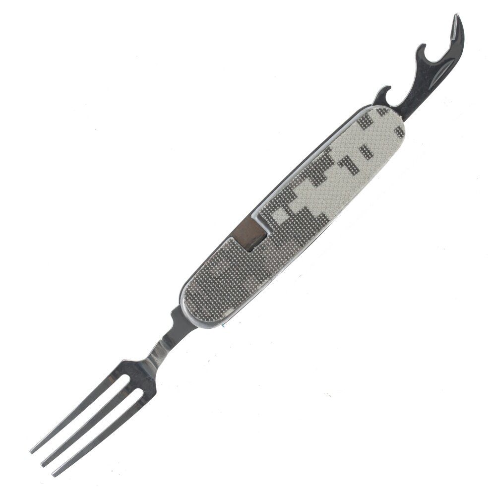 GAEM Набор из 5-ти предм.: фляжка 250 мл, 2 стопки 50 мл, вилка, ложка, L21,5 W17 H4 см